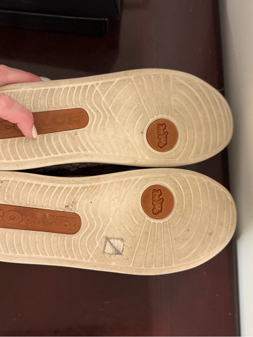Coach Lowline low top sneaker signature jacquard tan brown monogram women’s 11 - Picture 8 of 10